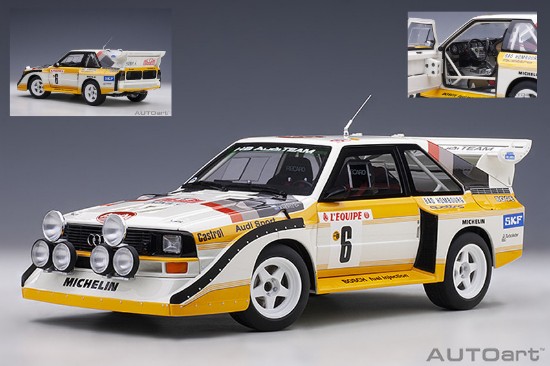 Immagine di AUDI SPORT QUATTRO S1 N.6 MONTE CARLO 1986 H.MIKKOLA-A.HERTZ 1:18