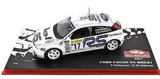 Immagine di FORD FOCUS RS WRC N.17 3rd MONTE CARLO 2001 F.DELECOUR-D.GRATALOUP 1:43