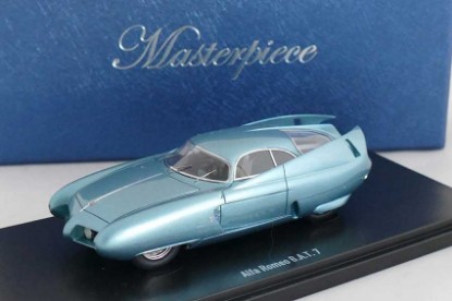 Immagine di ALFA ROMEO BAT 7 1954 MET.LIGHT BLUE MASTERPIECE COLL.1:43