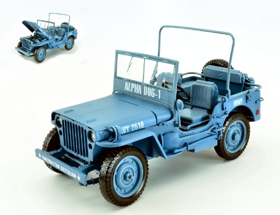 Immagine di JEEP WILLYS WWII BLUE 1:18