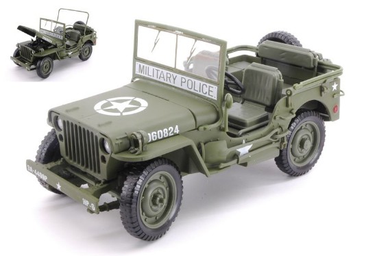 Immagine di JEEP WILLYS WWII MILITARY GREEN 1:18