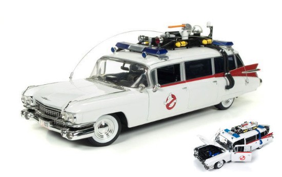 Immagine di CADILLAC GHOSTBUSTERS ECTO-1 WITH GHOST "SLIMER" 1959 cm 30 1:21