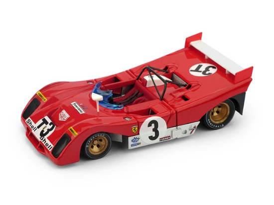 Immagine di FERRARI 312 PB N.3T TEST CAR TARGA FLORIO 1972 A.MERZARIO-S.MUNARI 1:43