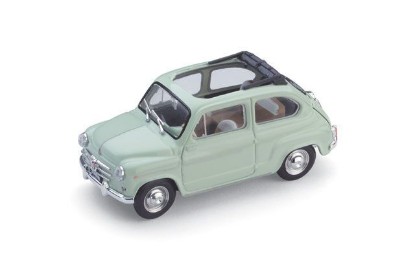 Immagine di FIAT 600 D BERLINA 1960 TRASFORMABILE APERTA VERDE CHIARO 1:43