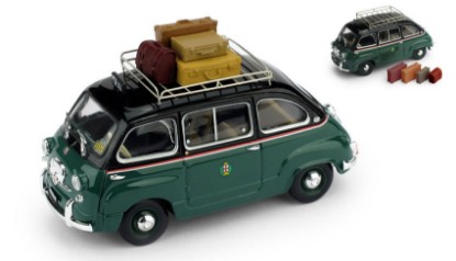 Immagine di FIAT 600D MULTIPLA TAXI DI MILANO 1960 PORTAPACCHI IN FOTOINCISIONE 1:43