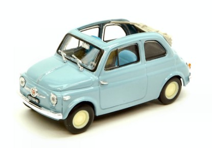 Immagine di FIAT 500 ECONOMICA APERTA 1957 CELESTE CHIARO 1:43