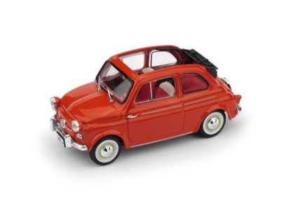 Immagine di FIAT 500 AMERICA 1958 APERTA (TARGA NEW YORK) ROSSO 1:43