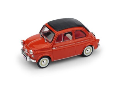 Immagine di FIAT 500 AMERICA 1958 CHIUSA (TARGA NEW YORK) ROSSO 1:43