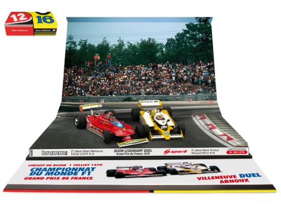Immagine di FERRARI 312 T4 + RENAULT RS12 DUELLO GILLES/ARNOUX DIJON 1979 R.ST.1:43