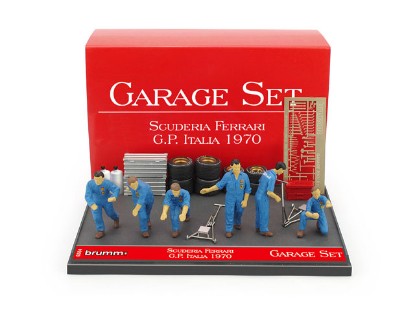 Immagine di GARAGE SET SCUDERIA FERRARI 1970 REPROD. 1:43