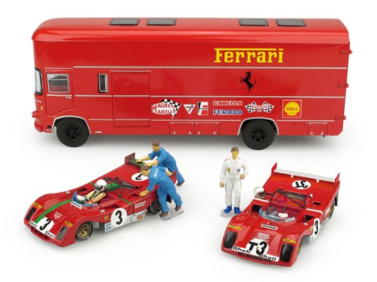 Immagine di OM 160 ROLFO TARGA FLORIO 1972 + FERRARI 312PB N.3+N.3T + FIGURE 1:43