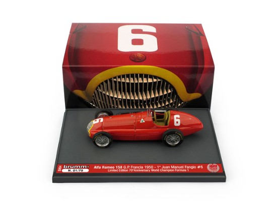 Immagine di ALFA ROMEO 158 J.M.FANGIO 1950 N.6 WINNER FRANCE GP UPD LIM.70 PCS 1:43