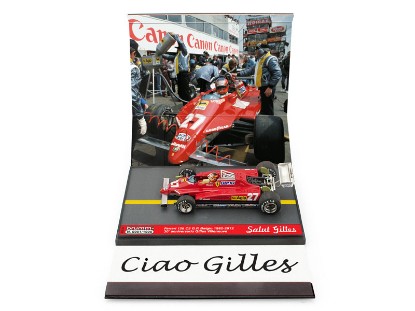 Immagine di FERRARI 126 C2 G.VILLENEUVE 1982 N.27 FATAL ACCIDENT BELGIUM GP REP.1:43