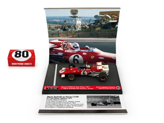 Immagine di FERRARI 312B MARIO ANDRETTI 1971 1a VITTORIA F1 N.6 SUD AFRICAN GP 1:43