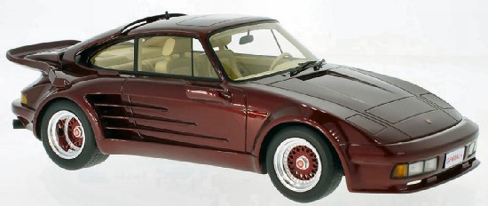 Immagine di PORSCHE 911 TURBO GEMBALLA DARK METALLIC RED 1:18