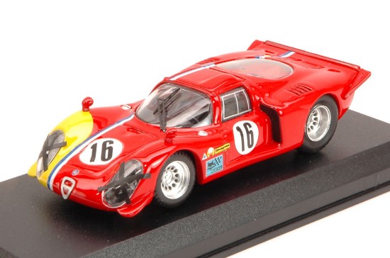 Immagine di ALFA ROMEO 33.2 COUPE  N.16 16th 1000 KM SPA 1968 GOSSELIN-TROSCH 1:43