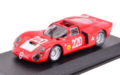 Immagine di ALFA ROMEO 33.2 N.220 ACCIDENT TARGA FLORIO 1968 VACCARELLA-SCHUTZ 1:43