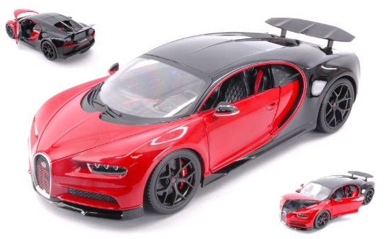 Immagine di BUGATTI CHIRON SPORT RED/BLACK 1:18