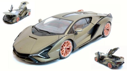 Immagine di LAMBORGHINI SIAN FKP37 HYBRID 2020 MET.MATT GREEN 1:18
