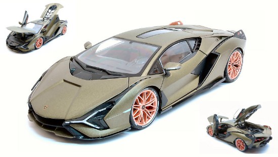 Immagine di LAMBORGHINI SIAN FKP37 HYBRID 2020 MET.MATT GREEN 1:18