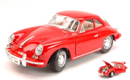 Immagine di PORSCHE 356 B COUPE  1961 RED 1:18