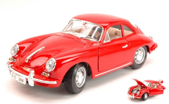 Immagine di PORSCHE 356 B COUPE  1961 RED 1:18