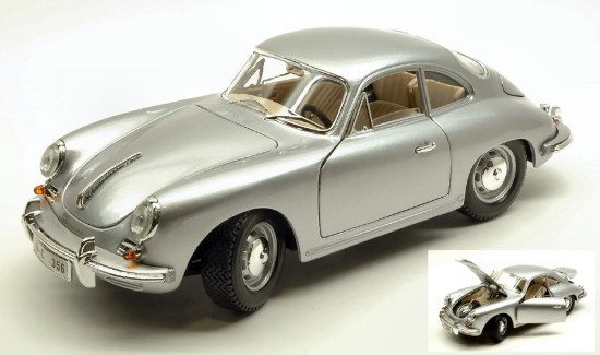 Immagine di PORSCHE 356B COUPE  1961 SILVER 1:18