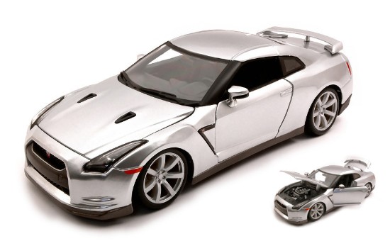 Immagine di NISSAN GTR 2009 SILVER 1:18