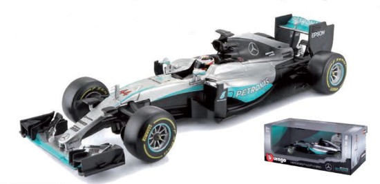 Immagine di MERCEDES AMG PETRONAS W07 HYBRID L.HAMILTON 2016 N.44 1:18