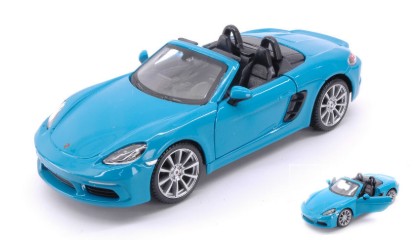 Immagine di PORSCHE 718 BOXSTER CABRIOLET BLUEGREEN 1:24
