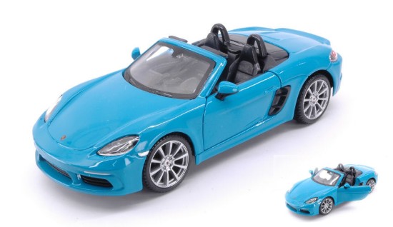 Immagine di PORSCHE 718 BOXSTER CABRIOLET BLUEGREEN 1:24