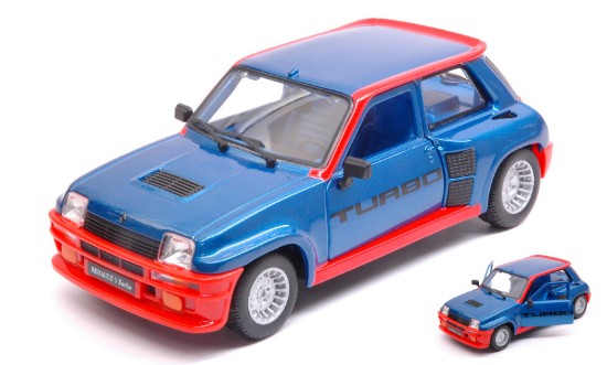 Immagine di RENAULT 5 TURBO 1982 BLUE/RED 1:24