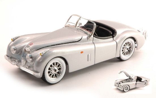Immagine di JAGUAR XK 120 ROADSTER 1951 SILVER 1:24