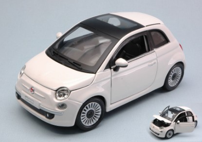 Immagine di FIAT NUOVA 500 2007 WHITE 1:24