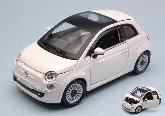 Immagine di FIAT NUOVA 500 2007 WHITE 1:24