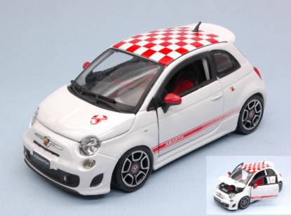 Immagine di FIAT NUOVA 500 ABARTH 2008 WHITE 1:24