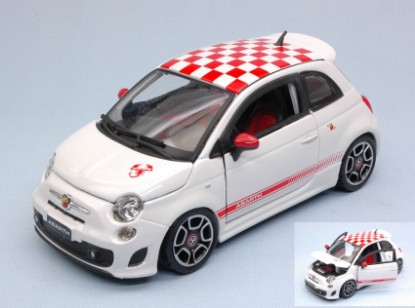 Immagine di FIAT NUOVA 500 ABARTH 2008 WHITE 1:24