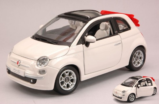 Immagine di FIAT NUOVA 500 CABRIOLET 2010 WHITE 1:24
