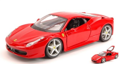 Immagine di FERRARI 458 ITALIA 2009 RED 1:24