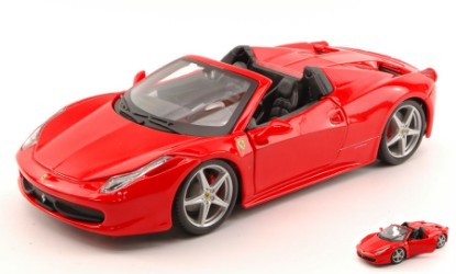 Immagine di FERRARI 458 SPIDER 2011 RED 1:24