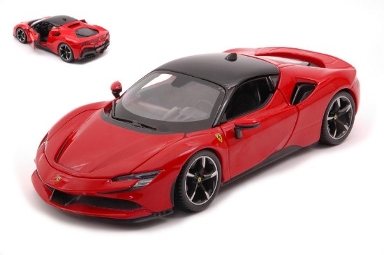 Immagine di FERRARI SF90 HYBRID STRADALE 2019 RED 1:24
