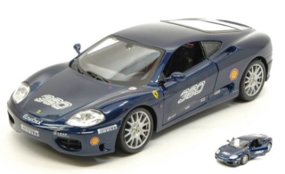 Immagine di FERRARI 360 CHALLENGE METALLIC BLUE 1:24