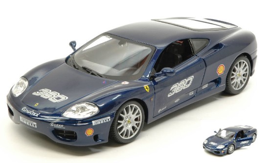 Immagine di FERRARI 360 CHALLENGE METALLIC BLUE 1:24
