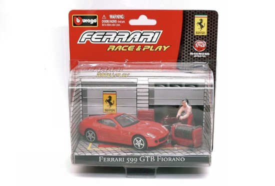 Immagine di FERRARI 599 GTB FIORANO RED IN BLISTER CON ACCESSORI 1:43