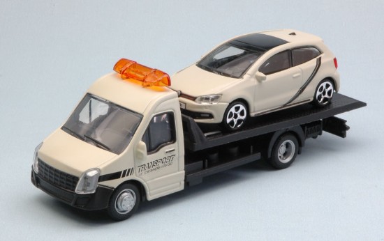 Immagine di VW POLO GTI MARK 5 + FLATBED TRANSPORTER 1:43
