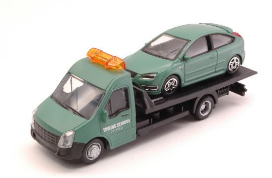 Immagine di FORD FOCUS ST + FLATBED TRANSPORTER 1:43