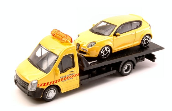 Immagine di ALFA ROMEO MITO + FLATBED TRANSPORTER 1:43