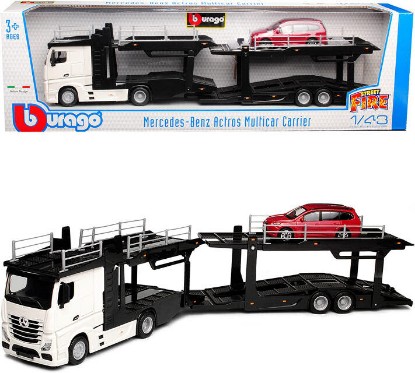 Immagine di MERCEDES ACTROS 2545 BISARCA WHITE W/FORD FOCUS 1:43