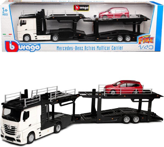 Immagine di MERCEDES ACTROS 2545 BISARCA WHITE W/FORD FOCUS 1:43