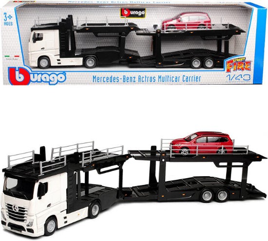 Immagine di MERCEDES ACTROS 2545 BISARCA WHITE W/FORD FOCUS 1:43